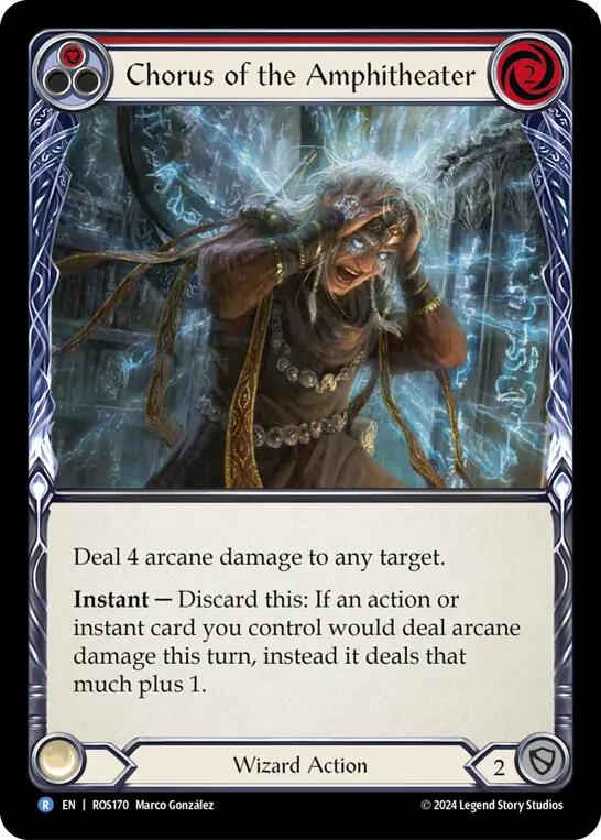 Chorus of the Amphitheater (Red) [ROS170] (Rosetta)  Rainbow Foil | Good Games Adelaide SA