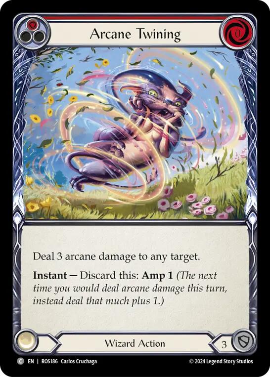 Arcane Twining (Red) [ROS186] (Rosetta)  Rainbow Foil | Good Games Adelaide SA