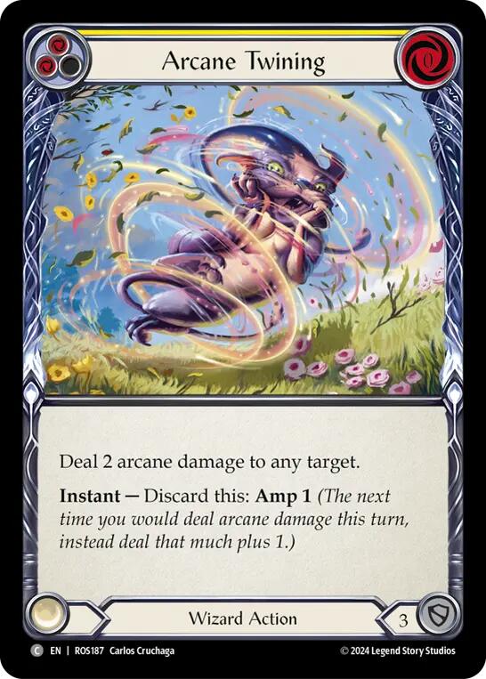 Arcane Twining (Yellow) [ROS187] (Rosetta)  Rainbow Foil | Good Games Adelaide SA