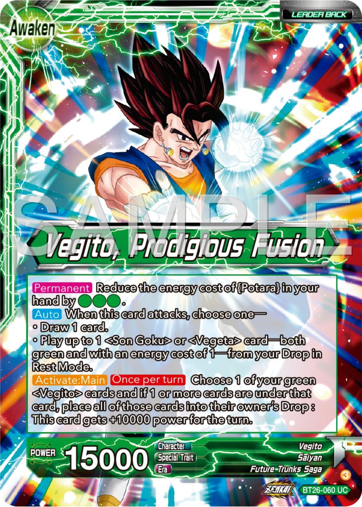 Son Goku & Vegeta // Vegito, Prodigious Fusion (BT26-060) [Ultimate Advent] | Good Games Adelaide SA