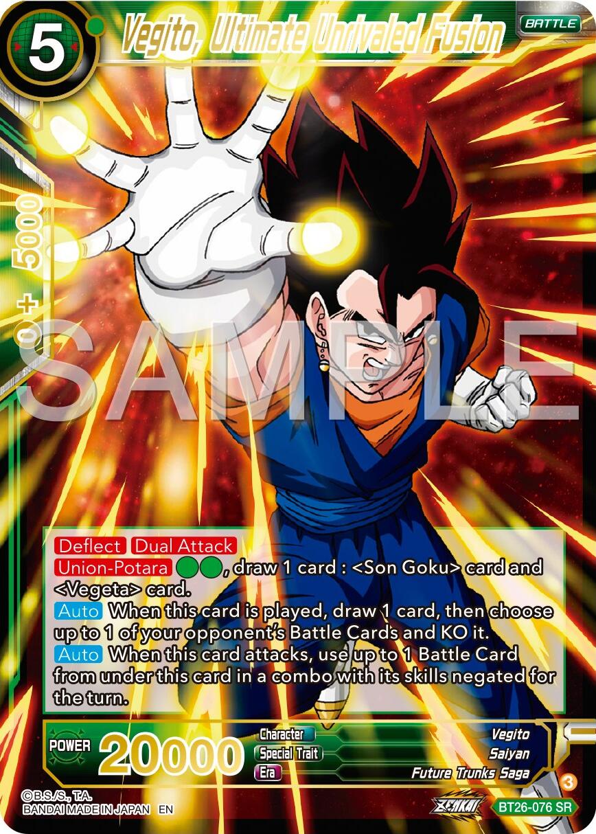 Vegito, Ultimate Unrivaled Fusion (BT26-076) [Ultimate Advent] | Good Games Adelaide SA