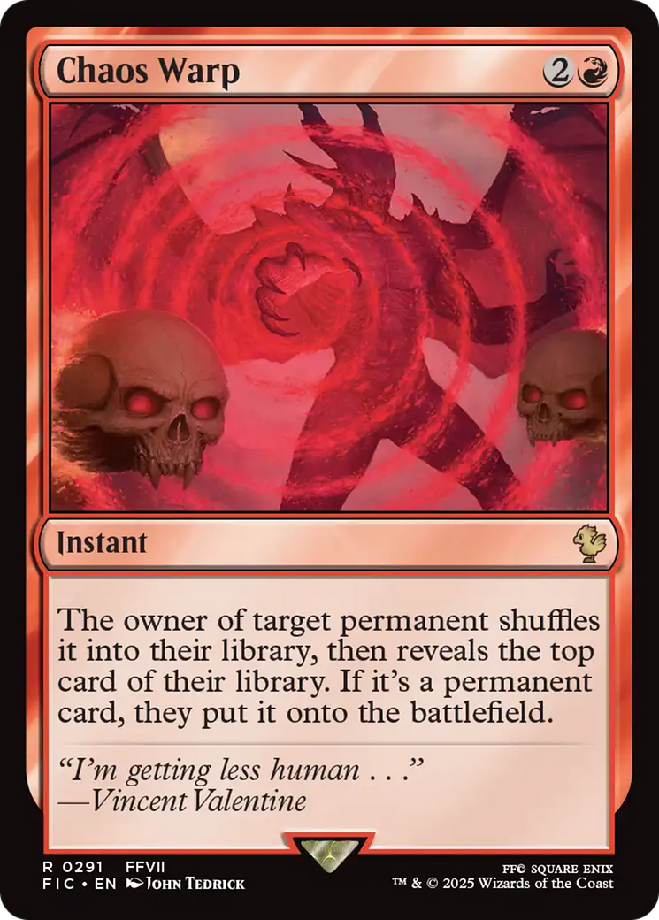 Chaos Warp [FINAL FANTASY Commander] | Good Games Adelaide SA