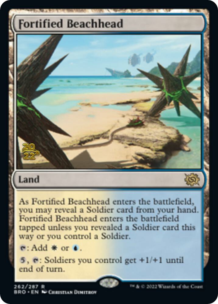 Fortified Beachhead 262 (Prerelease Cards)  - Foil | Good Games Adelaide SA