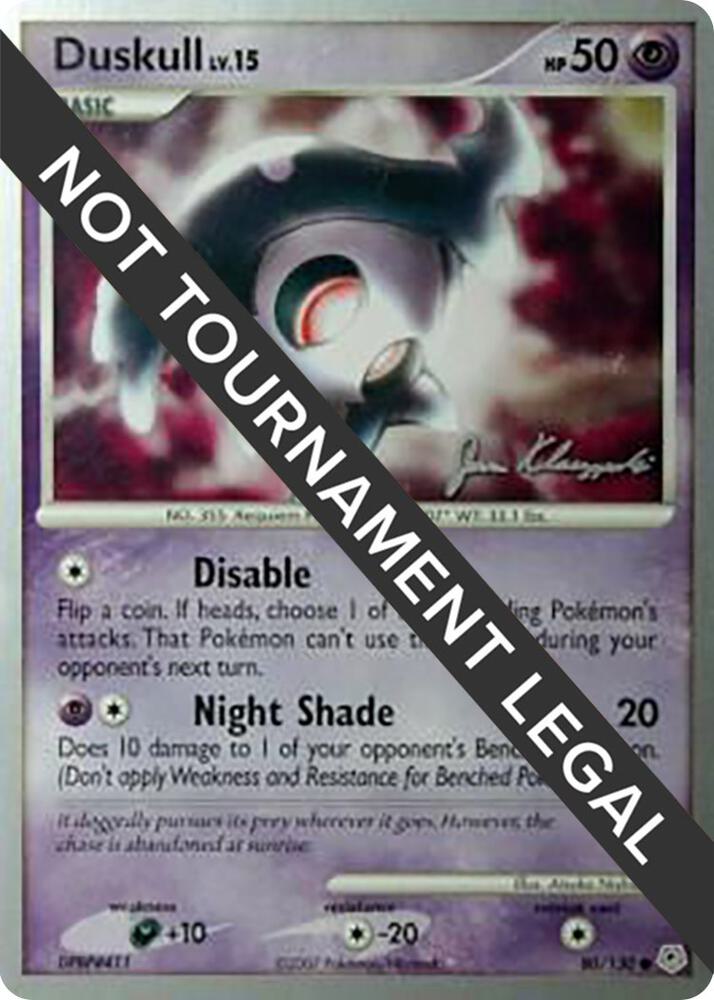 Duskull 2008 Jason Klaczynski 80/130 (World Championship Decks)  | Good Games Adelaide SA