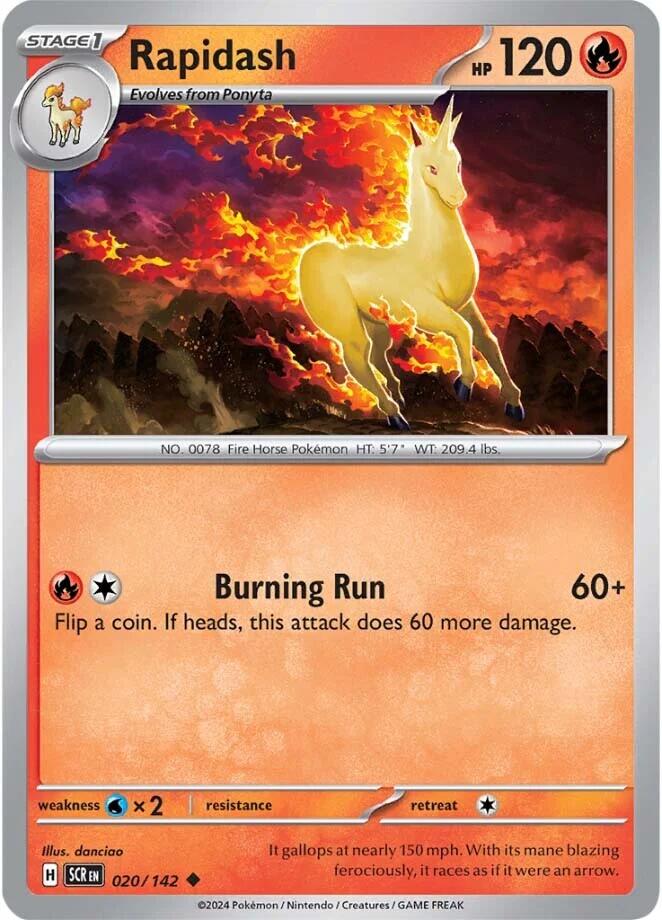 Rapidash (020/142) [Scarlet & Violet: Stellar Crown] | Good Games Adelaide SA