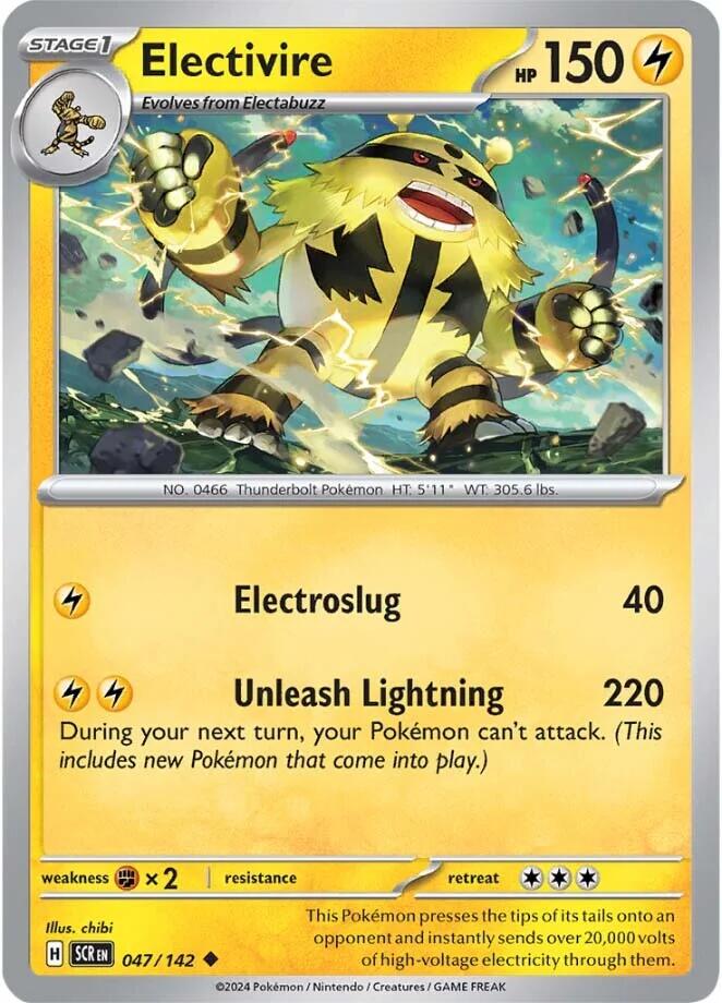 Electivire (047/142) [Scarlet & Violet: Stellar Crown] | Good Games Adelaide SA
