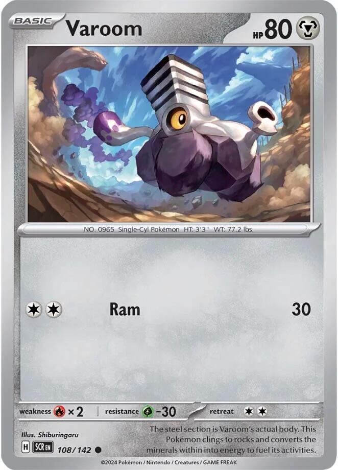 Varoom (108/142) [Scarlet & Violet: Stellar Crown] | Good Games Adelaide SA