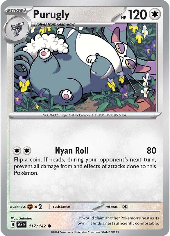 Purugly (117/142) [Scarlet & Violet: Stellar Crown] | Good Games Adelaide SA