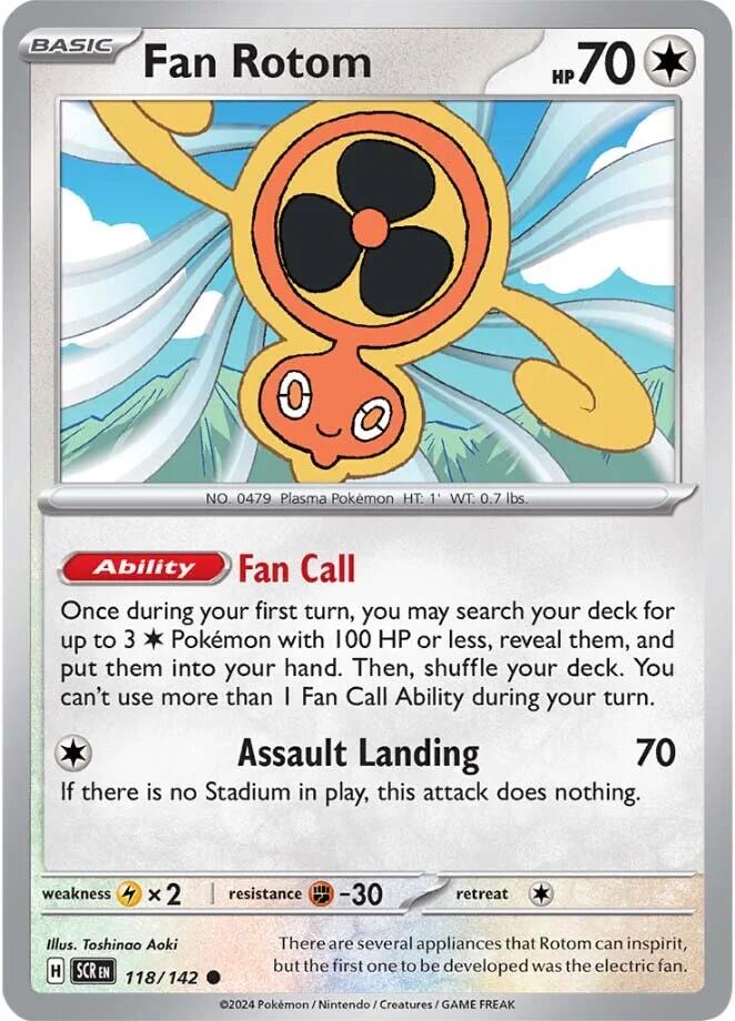 Fan Rotom (118/142) [Scarlet & Violet: Stellar Crown] | Good Games Adelaide SA