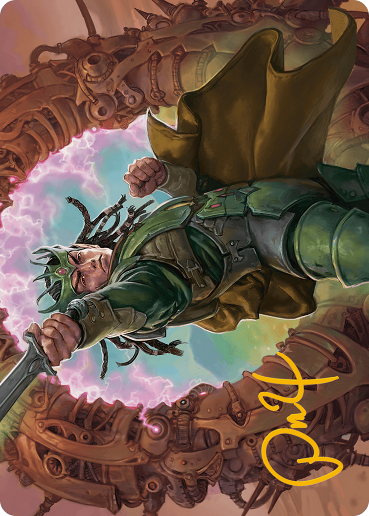 Eladamri, Korvecdal Art Card (Gold-Stamped Signature) [Modern Horizons 3 Art Series] | Good Games Adelaide SA