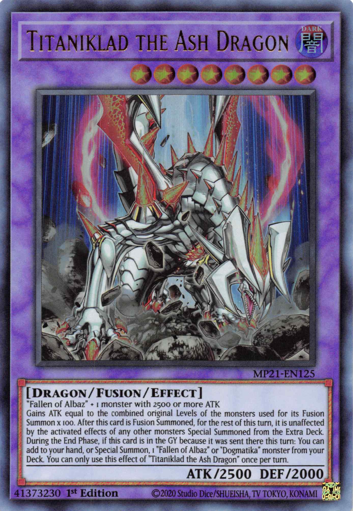 Titaniklad the Ash Dragon [MP21-EN125] Ultra Rare | Good Games Adelaide SA