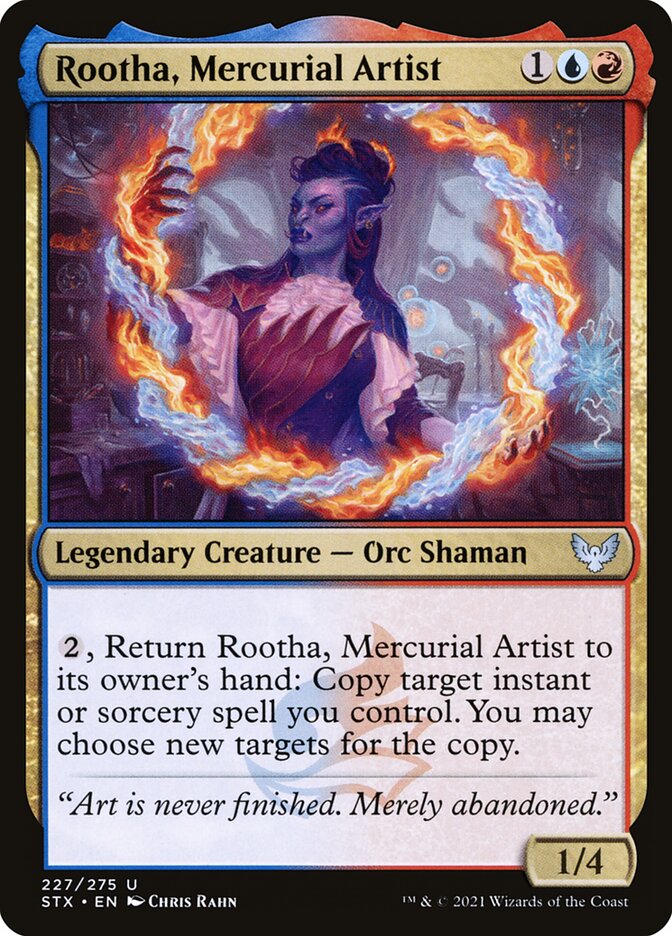 Rootha, Mercurial Artist 227 (Strixhaven: School of Mages)  - Foil | Good Games Adelaide SA