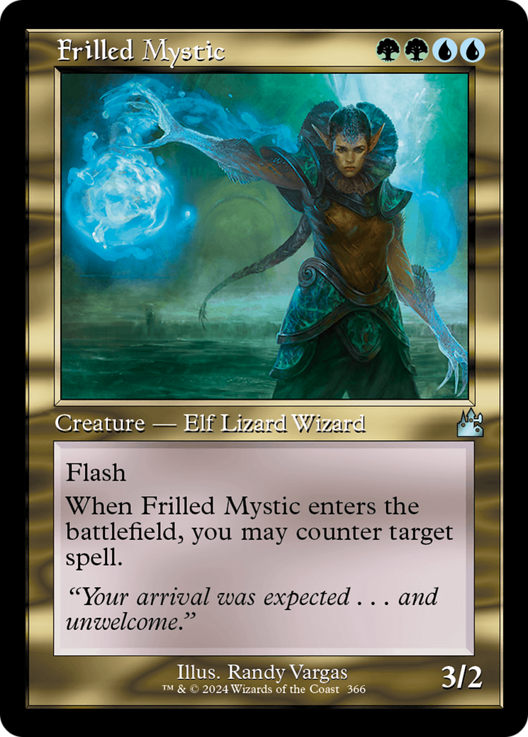 Frilled Mystic (Retro Frame) [Ravnica Remastered] | Good Games Adelaide SA