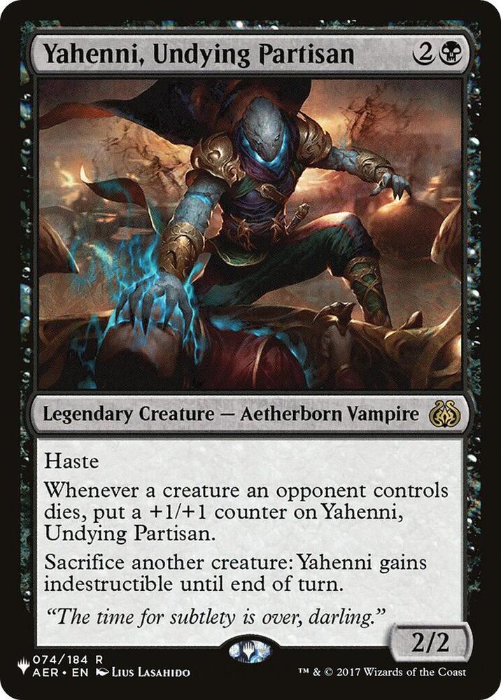 Yahenni Undying Partisan 074/184 (The List Reprints)  | Good Games Adelaide SA
