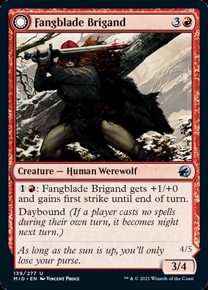 Fangblade Brigand // Fangblade Eviscerator [Innistrad: Midnight Hunt] | Good Games Adelaide SA