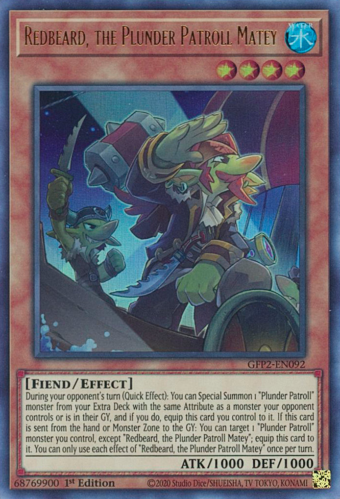 Redbeard, the Plunder Patroll Matey [GFP2-EN092] Ultra Rare | Good Games Adelaide SA