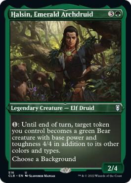 Halsin Emerald Archdruid Foil Etched 516 (Commander Legends: Battle for Baldur's Gate)  - Foil | Good Games Adelaide SA