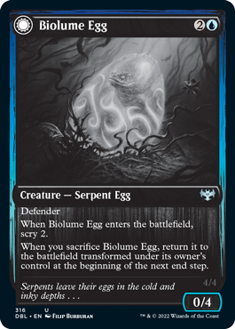 Biolume Egg // Biolume Serpent [Innistrad: Double Feature] | Good Games Adelaide SA