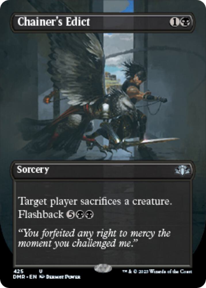 Chainer's Edict 425 (Dominaria Remastered)  - Borderless | Good Games Adelaide SA