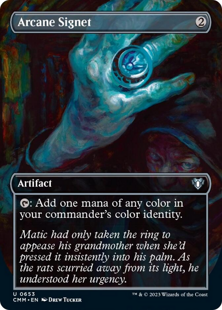 Arcane Signet (Borderless Alternate Art) [Commander Masters] | Good Games Adelaide SA