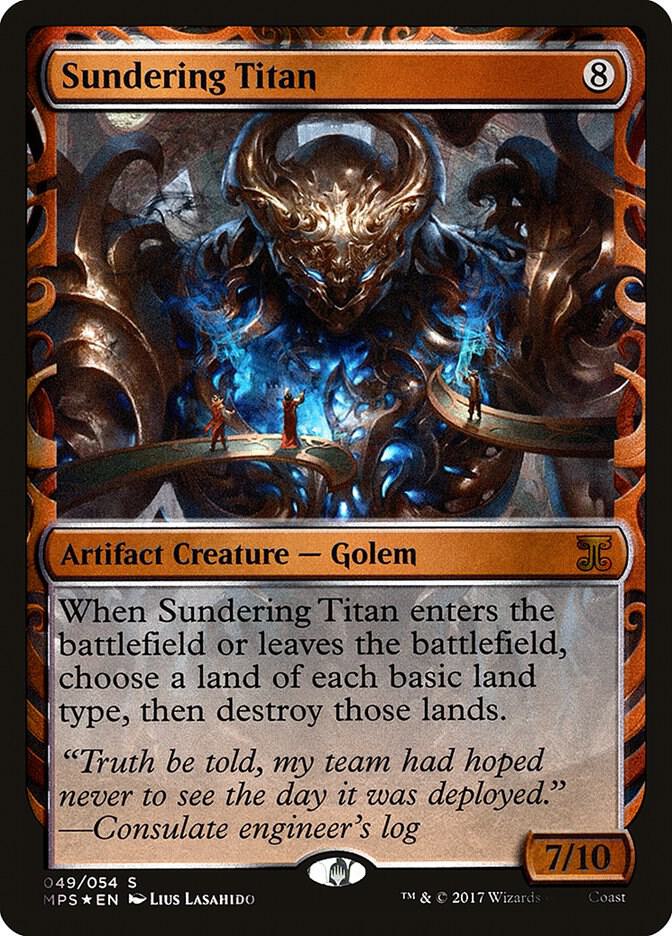 Sundering Titan 49 (Masterpiece Series: Kaladesh Inventions)  - Foil | Good Games Adelaide SA
