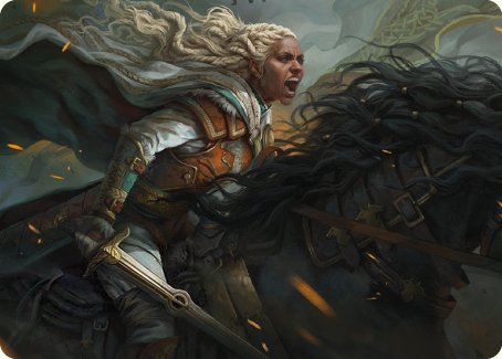 Eowyn, Fearless Knight Art Card [The Lord of the Rings: Tales of Middle-earth Art Series] | Good Games Adelaide SA