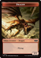 Copy // Dragon (0014) Double-Sided Token [Tarkir: Dragonstorm Commander Tokens] | Good Games Adelaide SA