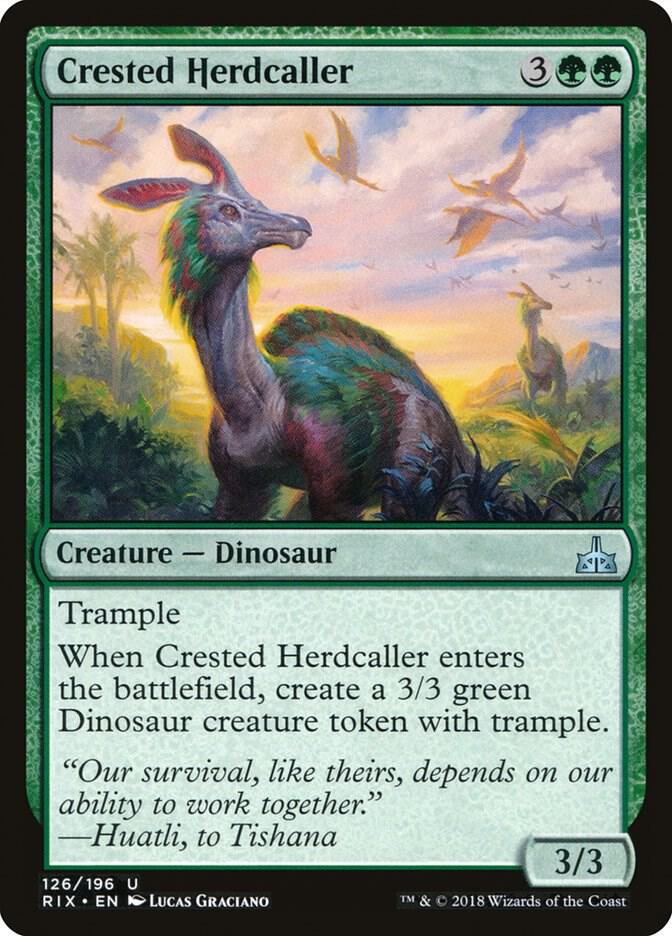 Crested Herdcaller 126 (Rivals of Ixalan)  - Foil | Good Games Adelaide SA