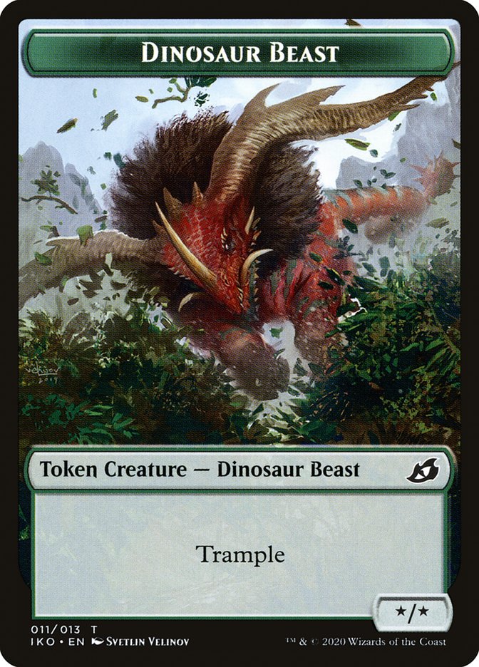Dinosaur Beast Token [Ikoria: Lair of Behemoths] | Good Games Adelaide SA