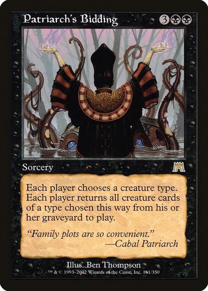 Patriarch's Bidding 161 (Onslaught)  - Foil | Good Games Adelaide SA