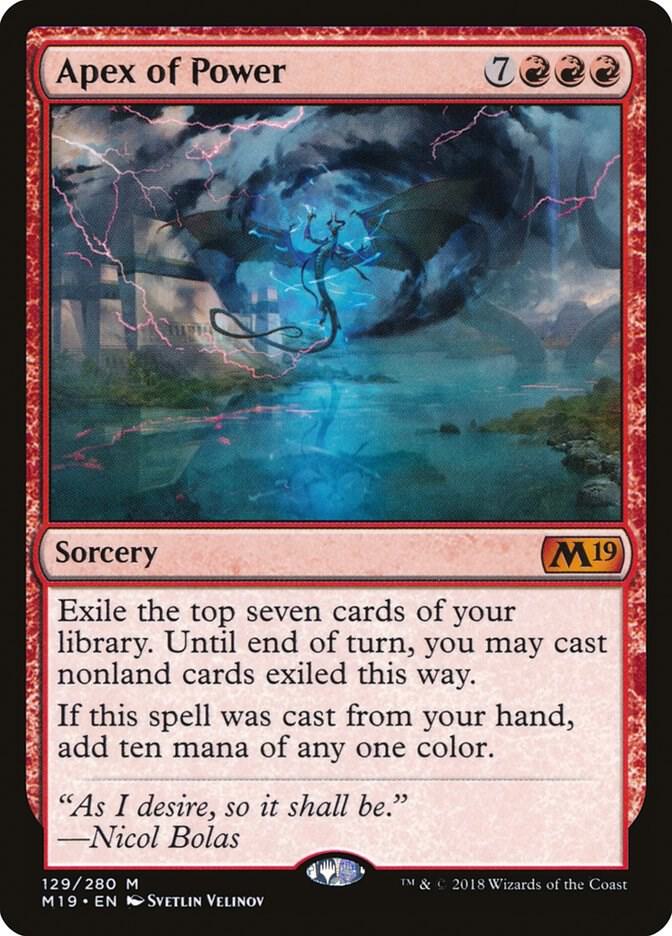 Apex of Power 129 (Core Set 2019)  - Foil | Good Games Adelaide SA