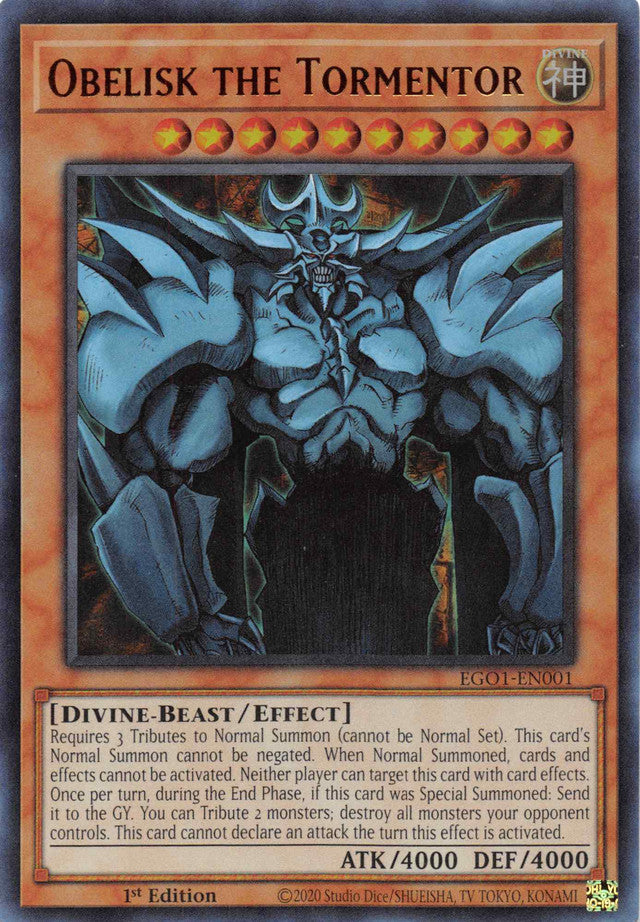 Obelisk the Tormentor [EGO1-EN001] Ultra Rare | Good Games Adelaide SA