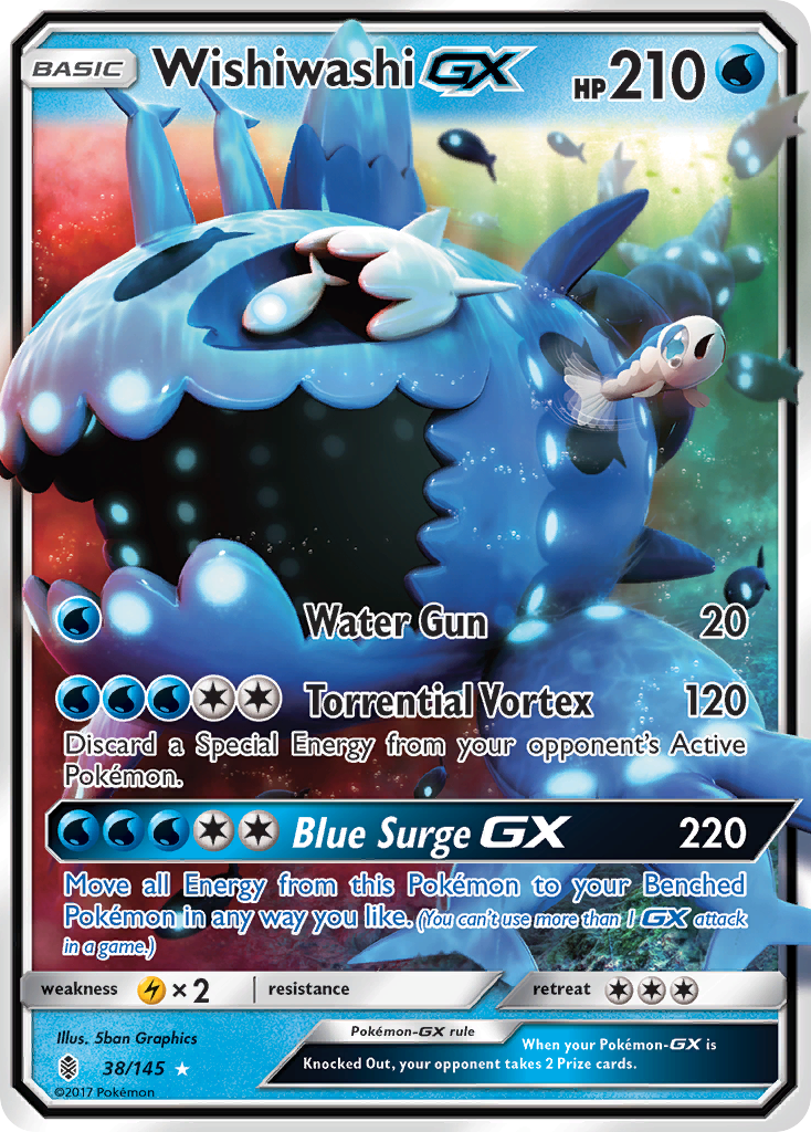 Wishiwashi GX (38/145) [Sun & Moon: Guardians Rising] | Good Games Adelaide SA