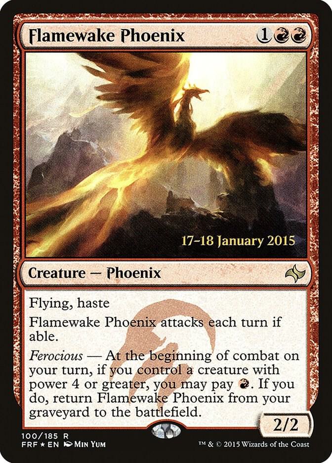 Flamewake Phoenix FRF 100 (Prerelease Cards)  - Foil | Good Games Adelaide SA