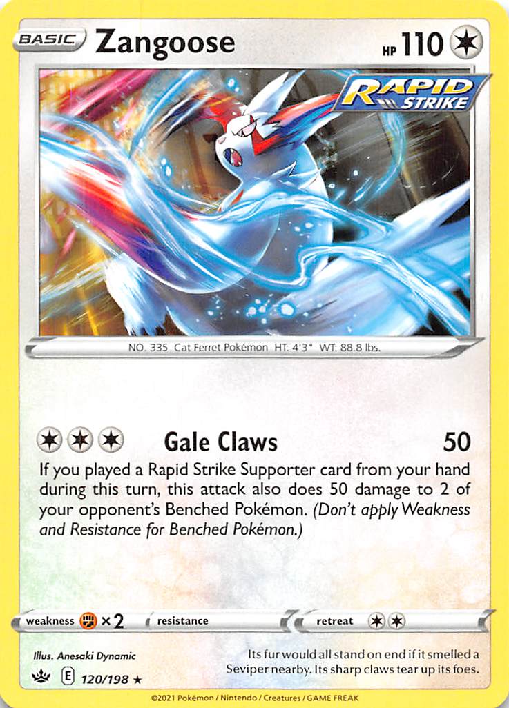 Zangoose (120/198) [Sword & Shield: Chilling Reign] | Good Games Adelaide SA