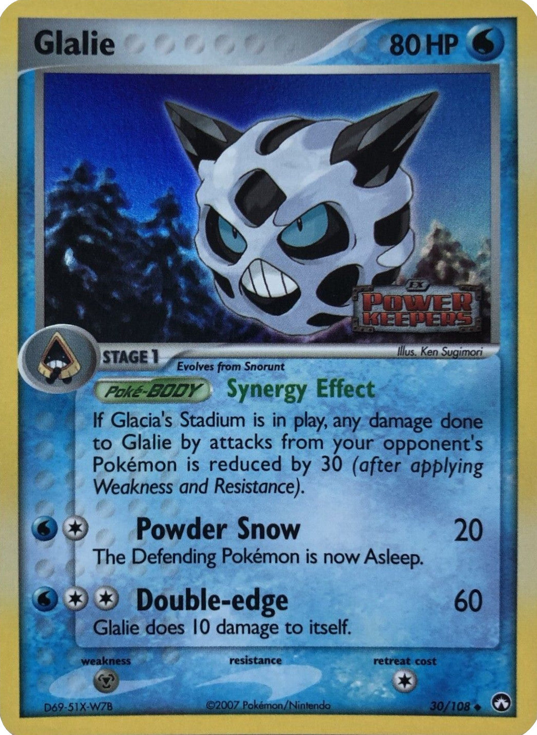 Glalie (30/108) (Stamped) [EX: Power Keepers] | Good Games Adelaide SA