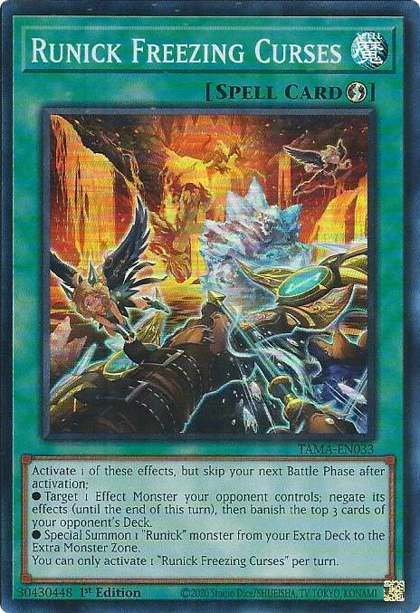 Runick Freezing Curses [TAMA-EN033] Super Rare | Good Games Adelaide SA