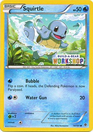 Squirtle (14/101) (Build A Bear Workshop Exclusive) [Black & White: Plasma Blast] | Good Games Adelaide SA