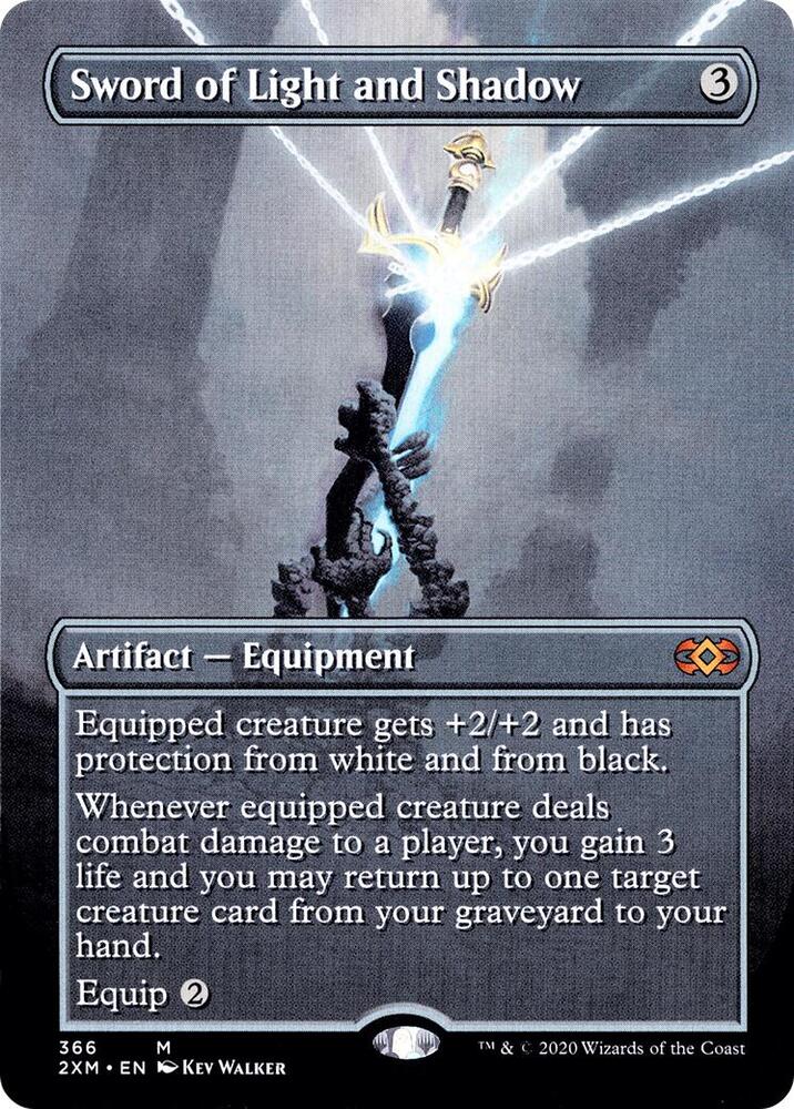 Sword of Light and Shadow Borderless 366 (Double Masters)  - Foil | Good Games Adelaide SA