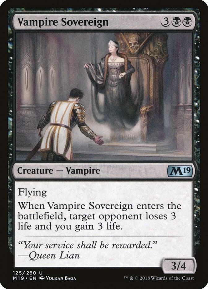 Vampire Sovereign 125 (Core Set 2019)  | Good Games Adelaide SA