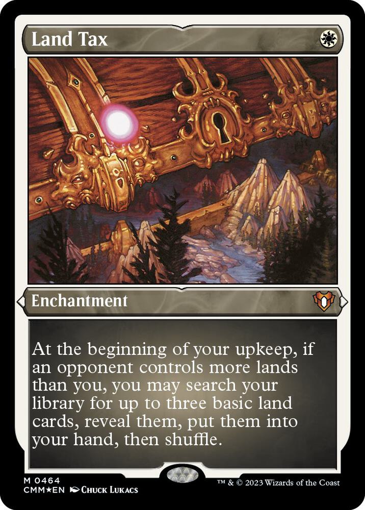 Land Tax 464 (Commander Masters)  - Etched Foil | Good Games Adelaide SA
