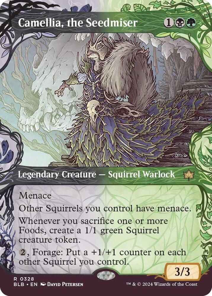 Camellia the Seedmiser Showcase 328 (Bloomburrow)  - Showcase Foil | Good Games Adelaide SA