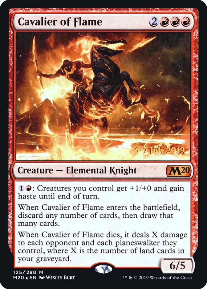 Cavalier of Flame 125 (Prerelease Cards)  - Foil | Good Games Adelaide SA