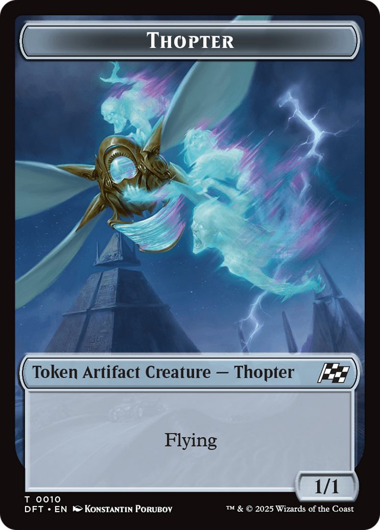 Goblin // Thopter (0010) Double-Sided Token [Aetherdrift Tokens] | Good Games Adelaide SA
