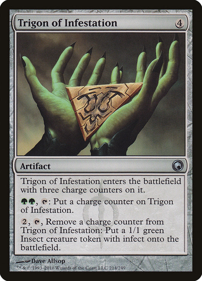 Trigon of Infestation 214 (Scars of Mirrodin)  - Foil | Good Games Adelaide SA
