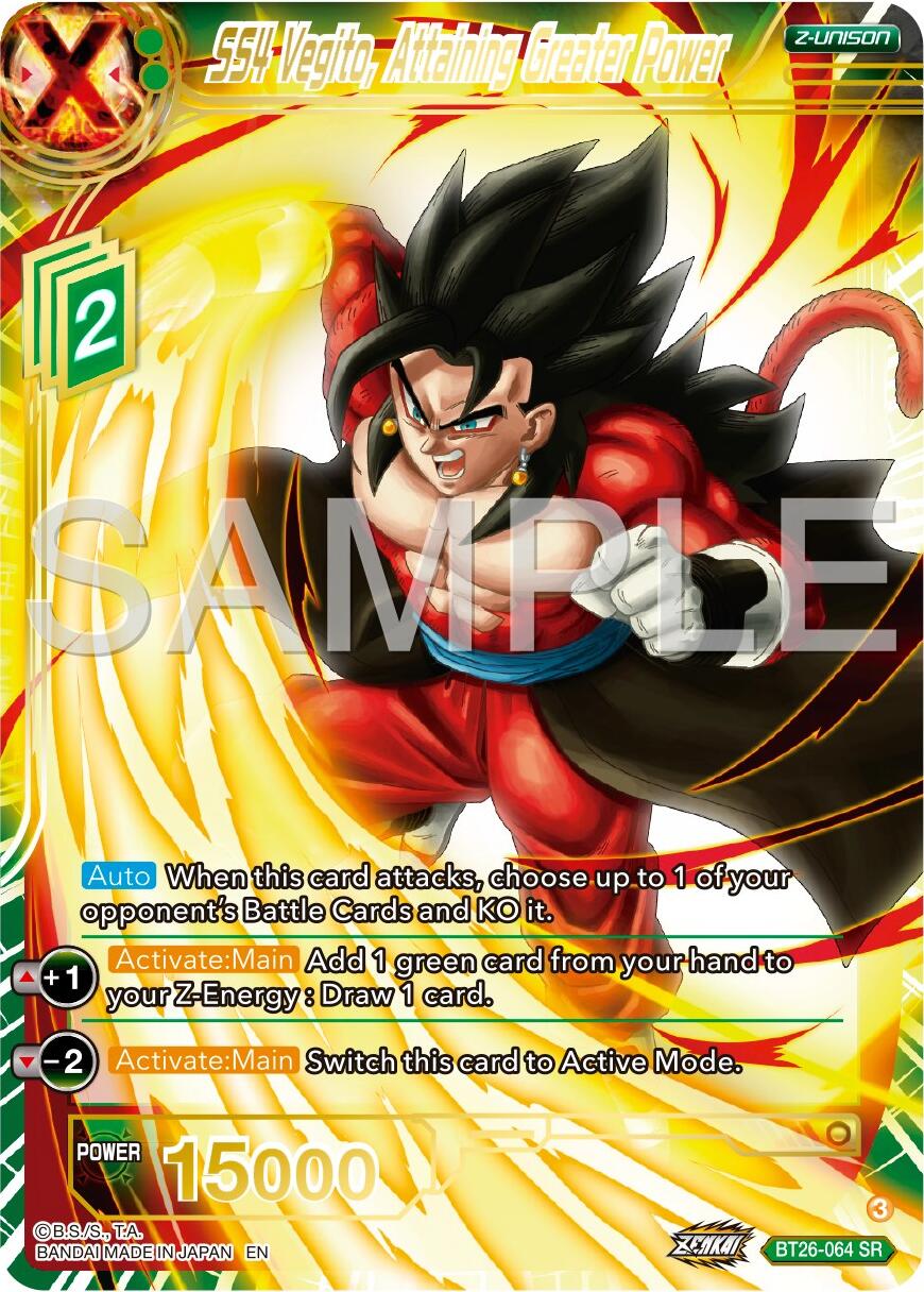 SS4 Vegito, Attaining Greater Power (BT26-064) [Ultimate Advent] | Good Games Adelaide SA