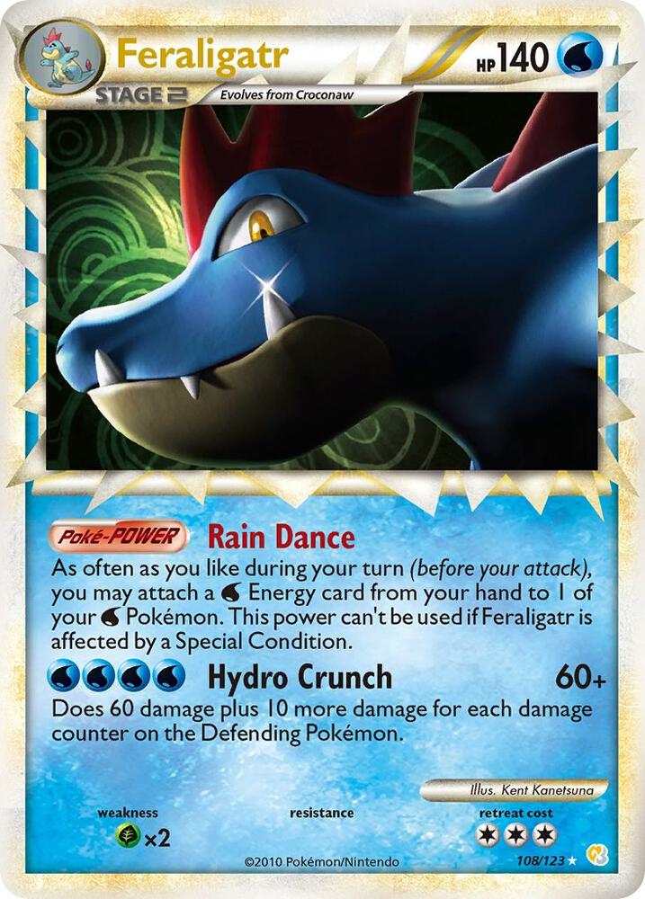 Feraligatr Prime 108/123 (HeartGold SoulSilver)  - Holofoil | Good Games Adelaide SA