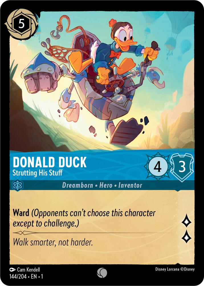 Donald Duck Strutting His Stuff 144/204 (The First Chapter)  - Cold Foil | Good Games Adelaide SA