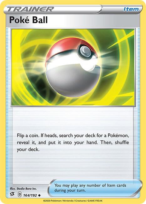 Poke Ball 164/192 (SWSH02: Rebel Clash)  | Good Games Adelaide SA