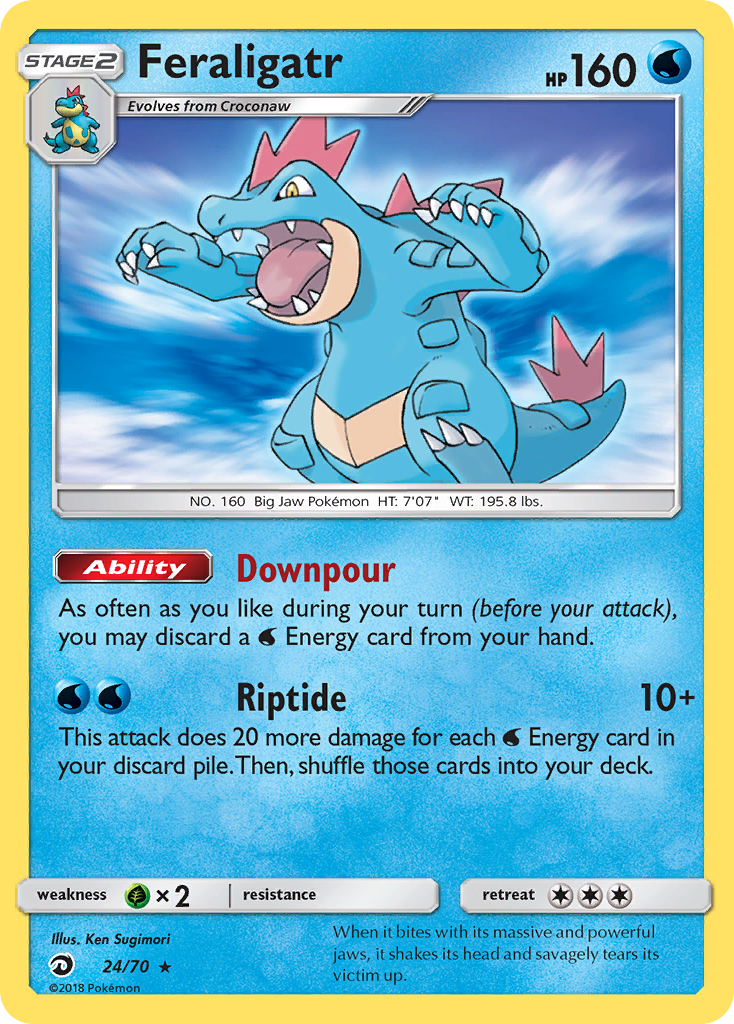 Feraligatr (24/70) [Sun & Moon: Dragon Majesty] | Good Games Adelaide SA